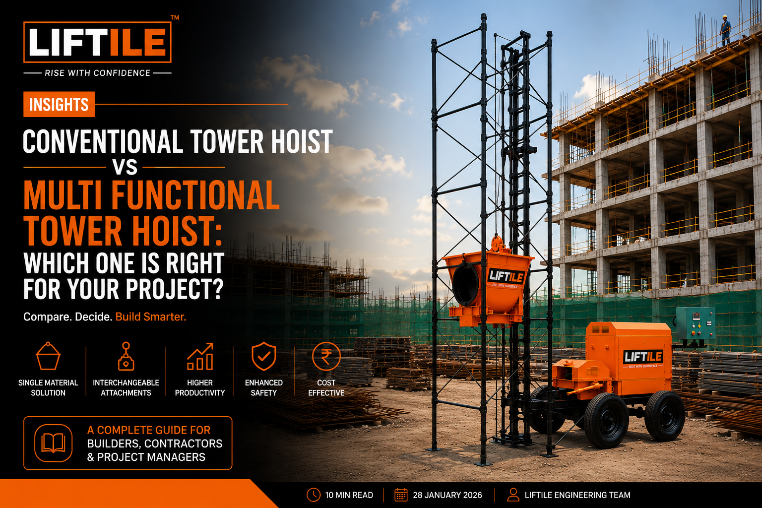 Conventional Tower Hoist vs Multi Functional Tower Hoist: Which One is Right for Your Project?