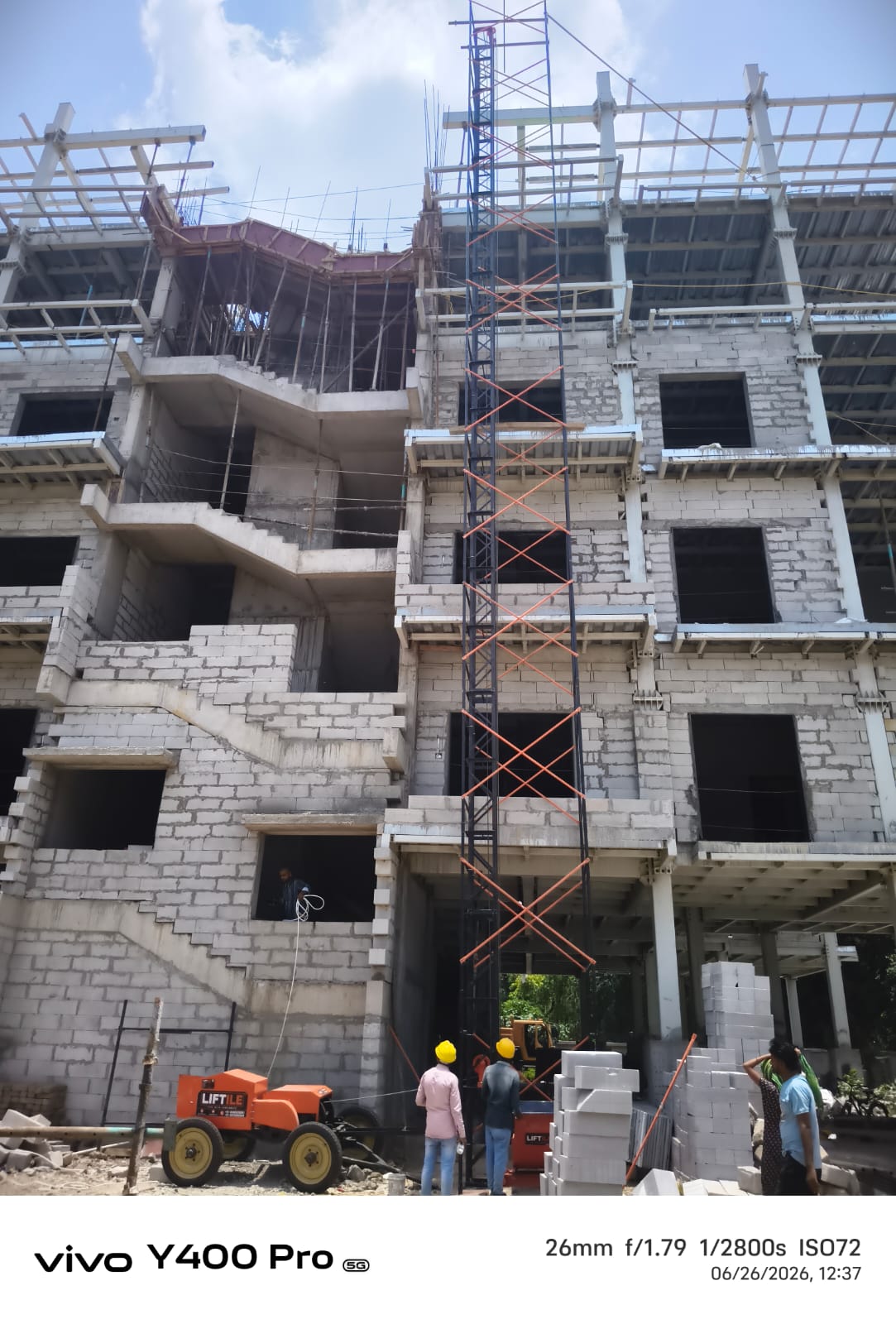LIFTILE LTC Series Conventional Tower Hoist in operation